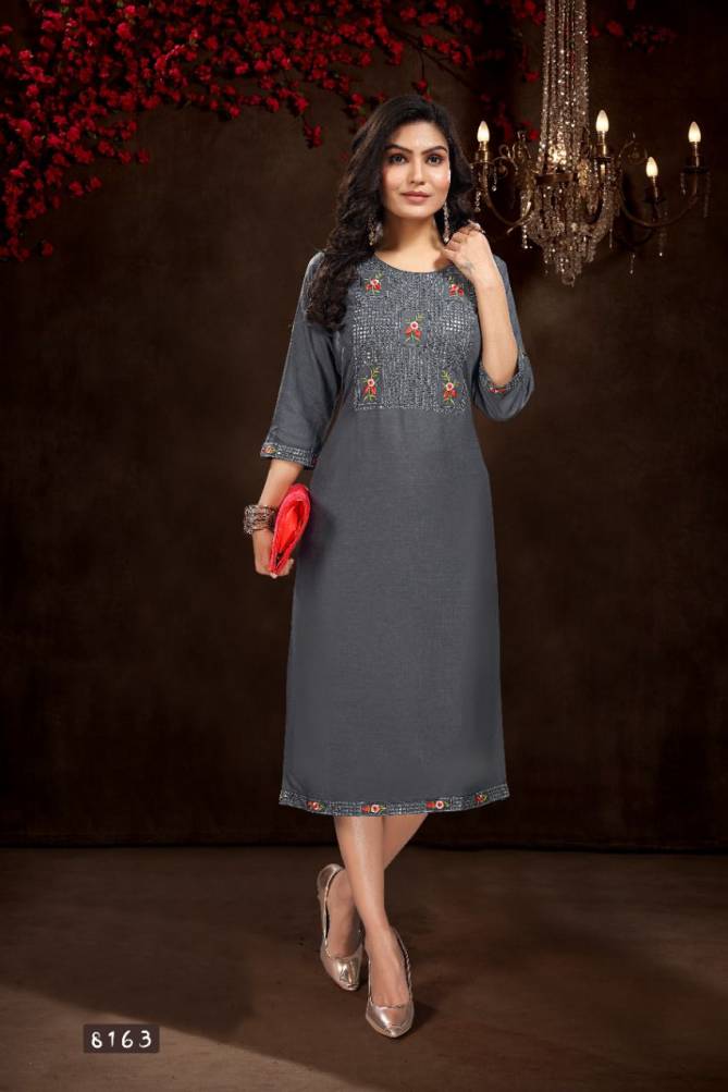 Suddha 8163 New Latest Fancy Wear Designer Kurti Collection